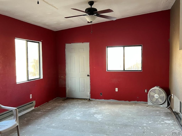 unfurnished bedroom with multiple windows