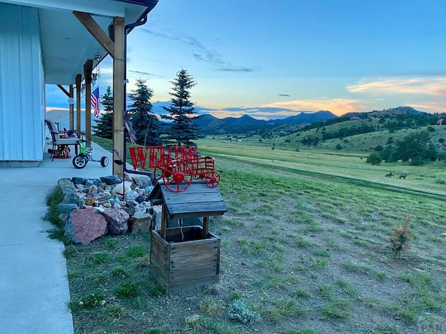 311 Knickerbocker Rd, Silver Cliff, CO 81252 - view of yard featuring a mountain view