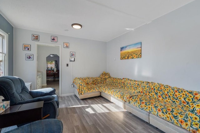 1908 E 5th St, Pueblo, CO 81001 - bedroom featuring multiple windows, wood finished floors, and baseboards