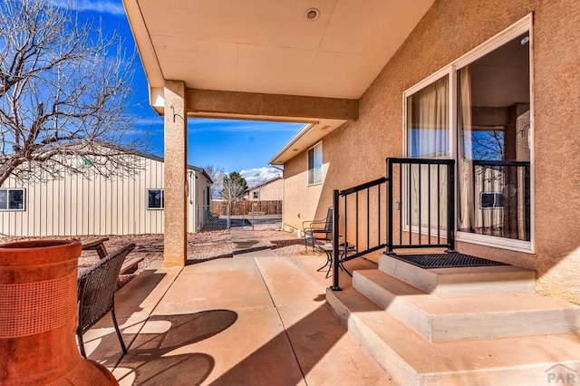 view of patio / terrace with fence