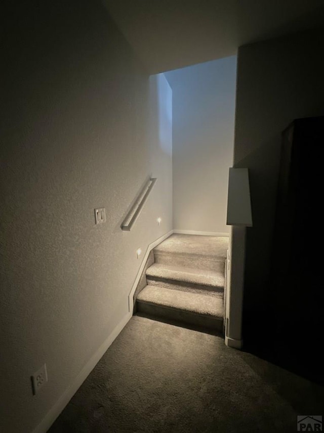 4805 Walking Stick Blvd, Pueblo, CO 81001 - stairway with carpet floors and baseboards